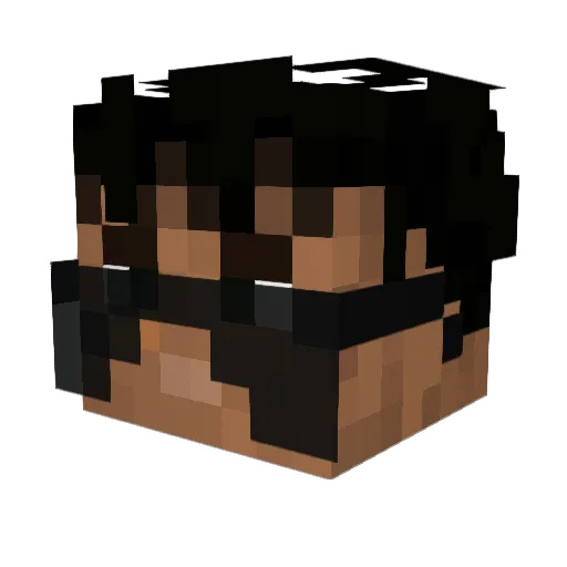 marc444 Minecraft avatar head, 3D render