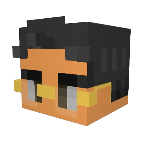 marcaaroni Minecraft avatar head, 3D render