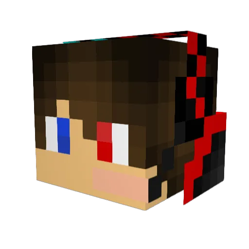 marcalbal Minecraft avatar head, 3D render