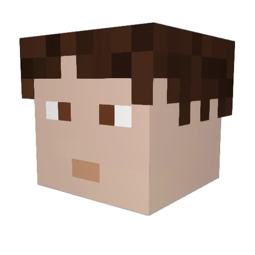 marcastillo5 Minecraft avatar head, 3D render
