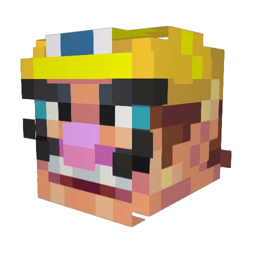 marcbetos Minecraft avatar head, 3D render
