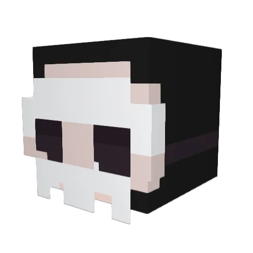 marcbug Minecraft avatar head, 3D render
