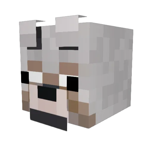 marceauf1 Minecraft avatar head, 3D render