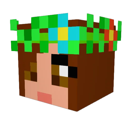 marcella99 Minecraft avatar head, 3D render