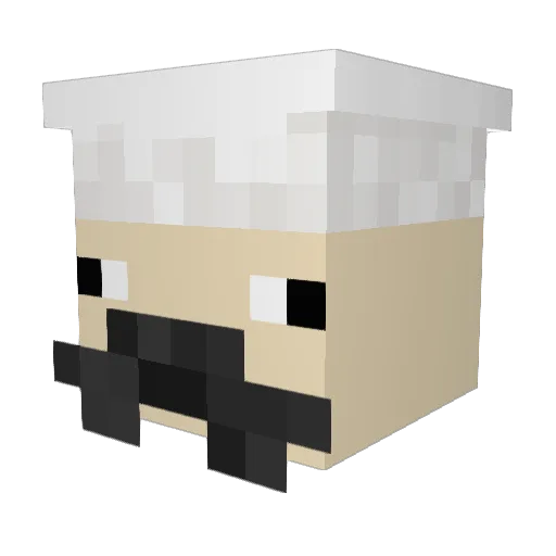 marcelmagetz Minecraft avatar head, 3D render