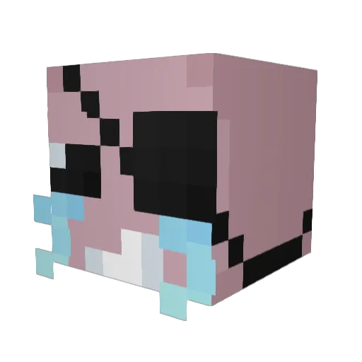 marcelovascaino Minecraft avatar head, 3D render