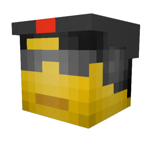 marcelsystem Minecraft avatar head, 3D render