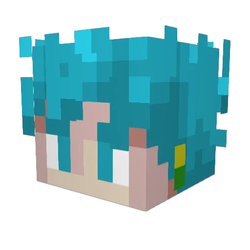 marcforrever Minecraft avatar head, 3D render