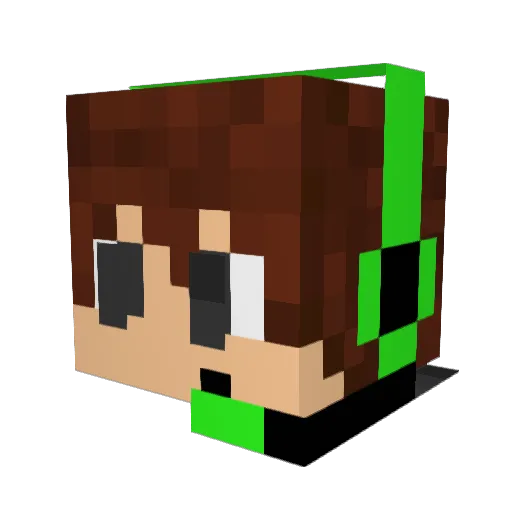 march_hiro Minecraft avatar head, 3D render