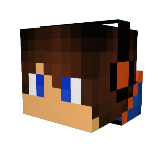 march_n Minecraft avatar head, 3D render
