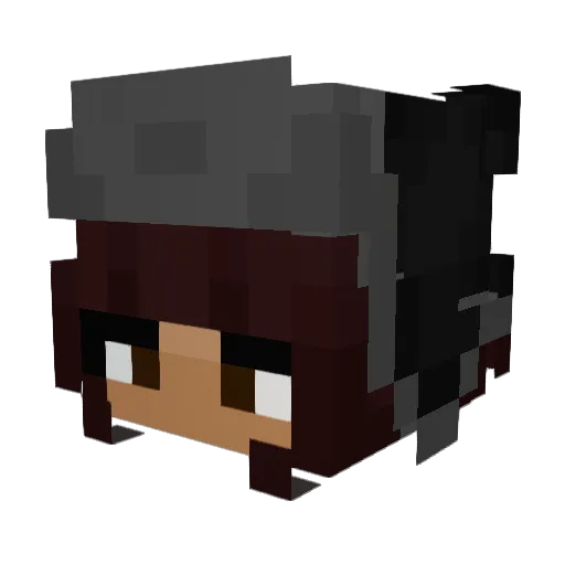 marciea Minecraft avatar head, 3D render