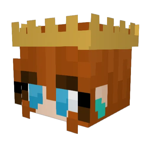 marcierose Minecraft avatar head, 3D render