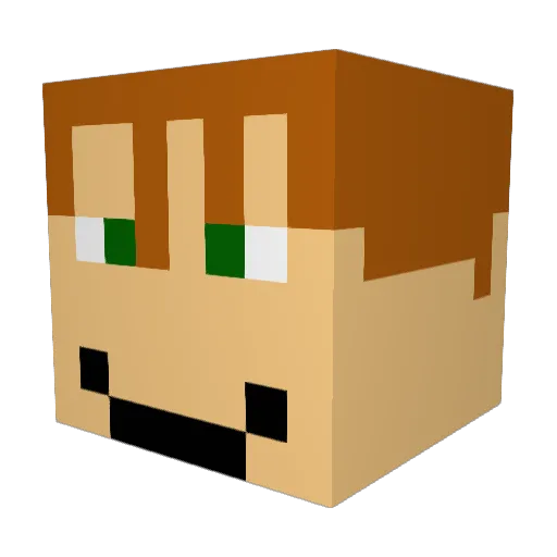 marcika001 Minecraft avatar head, 3D render