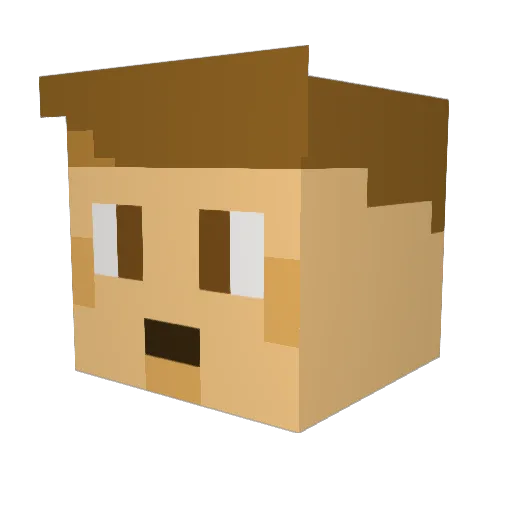 marcin0 Minecraft avatar head, 3D render