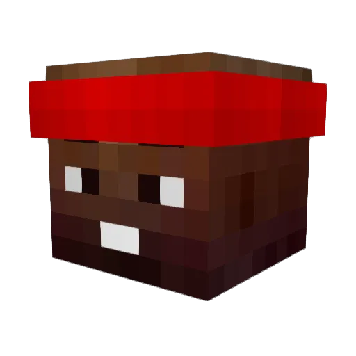 marcinmajkut Minecraft avatar head, 3D render