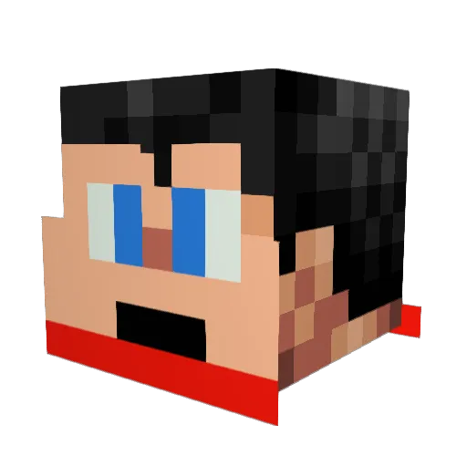 marcio22 Minecraft avatar head, 3D render