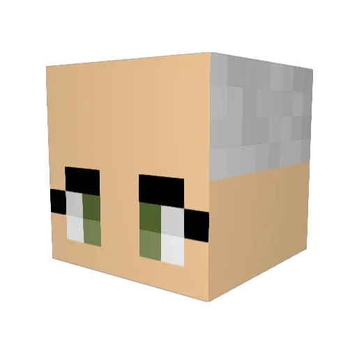 marckshark Minecraft avatar head, 3D render