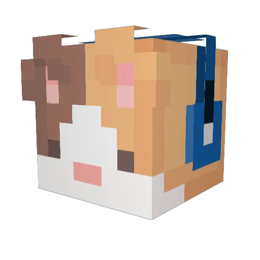 marckycox Minecraft avatar head, 3D render