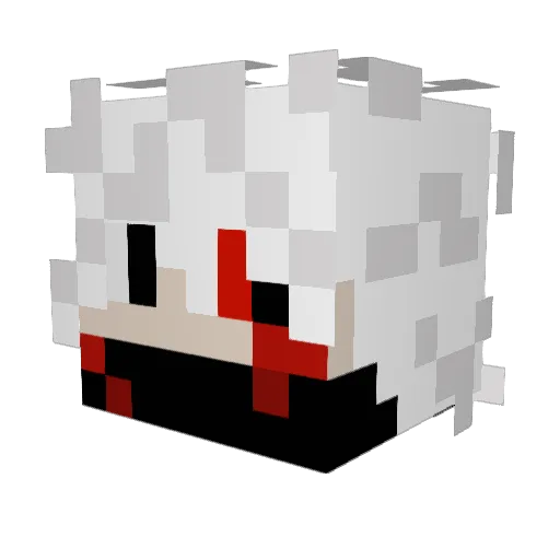 marclany Minecraft avatar head, 3D render