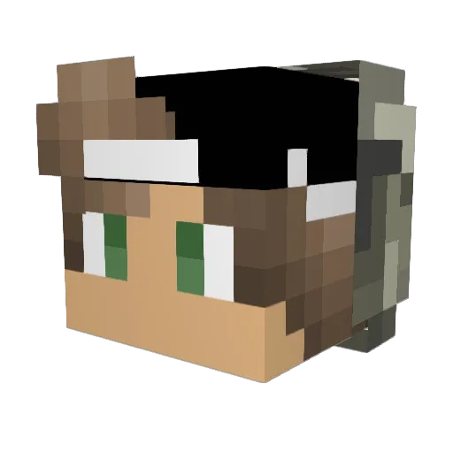 marcmb_ Minecraft avatar head, 3D render