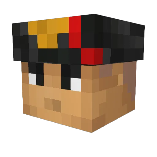 marco43_ Minecraft avatar head, 3D render