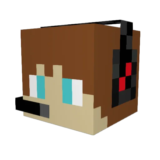 marcoLP Minecraft avatar head, 3D render