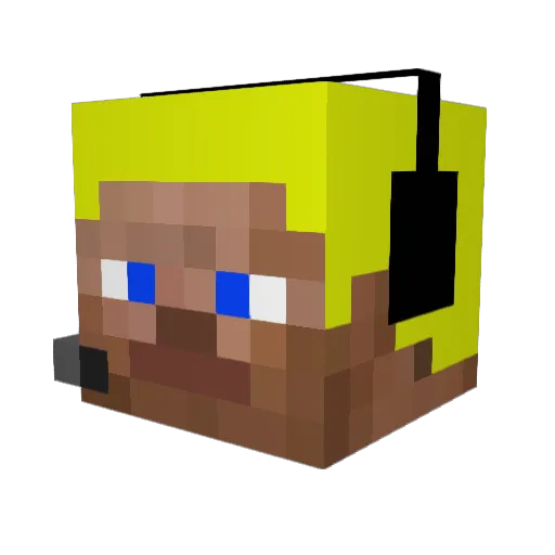 marcoThebset Minecraft avatar head, 3D render