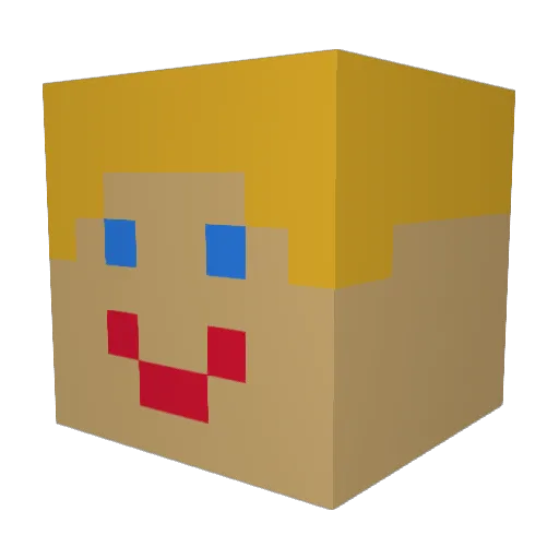 marco_vdv Minecraft avatar head, 3D render