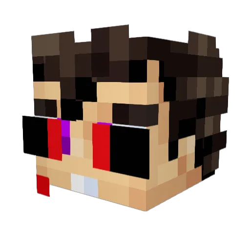 marcocardo Minecraft avatar head, 3D render