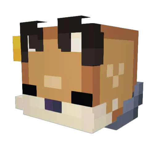 marcos131 Minecraft avatar head, 3D render