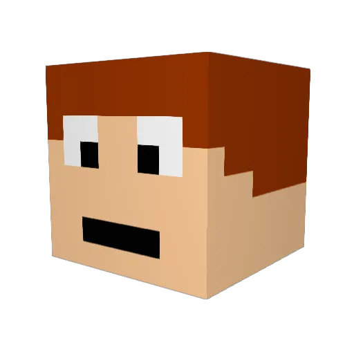 marcos2488 Minecraft avatar head, 3D render