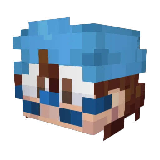 marcosfromitaly Minecraft avatar head, 3D render