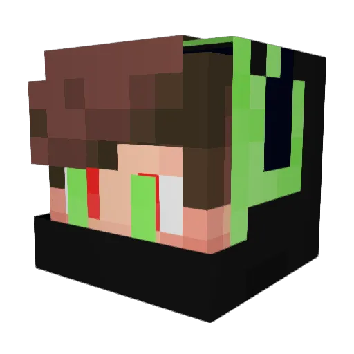 marcosimm Minecraft avatar head, 3D render