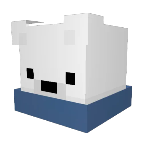 marcoti Minecraft avatar head, 3D render