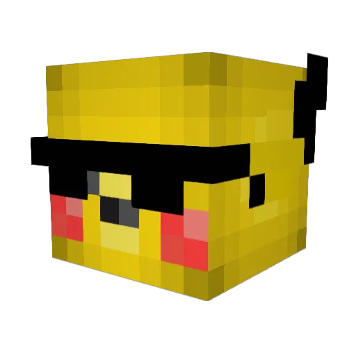 marcoulet Minecraft avatar head, 3D render