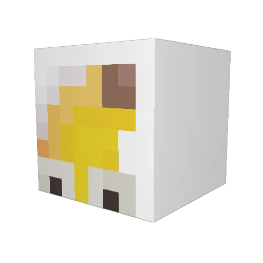 marcouus Minecraft avatar head, 3D render