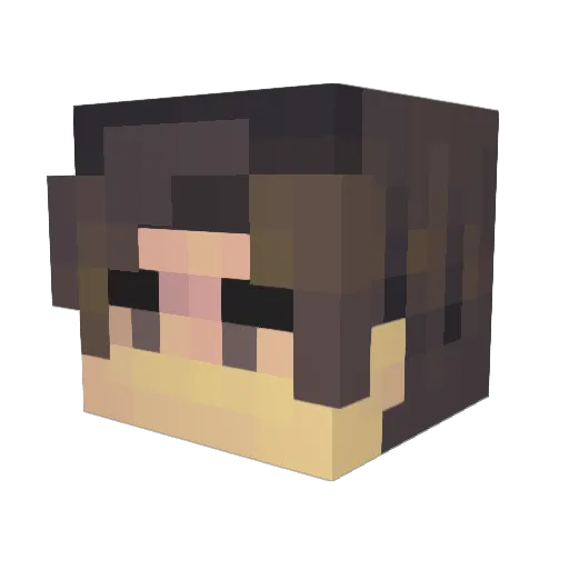 marcovento Minecraft avatar head, 3D render