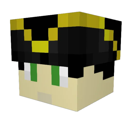 marcparr Minecraft avatar head, 3D render