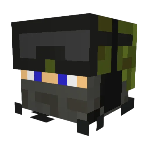 marcptn Minecraft avatar head, 3D render