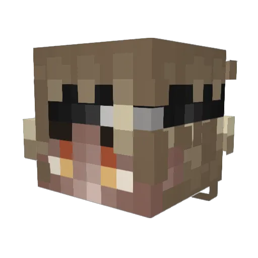 marcsnuffy Minecraft avatar head, 3D render