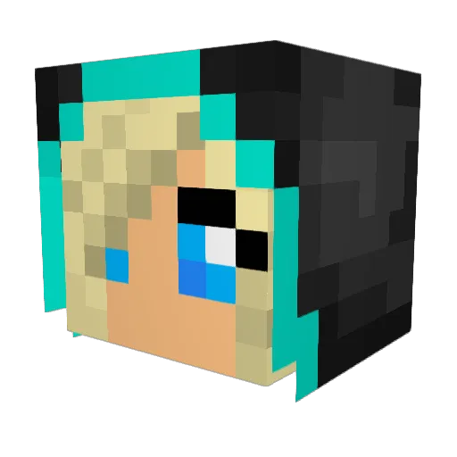 marcus8player Minecraft avatar head, 3D render