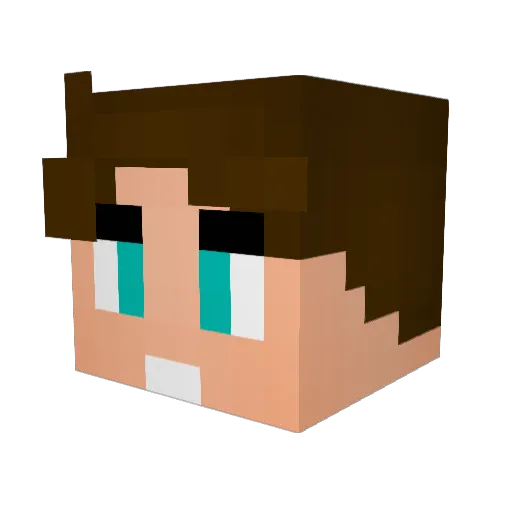 marcus_kolding Minecraft avatar head, 3D render