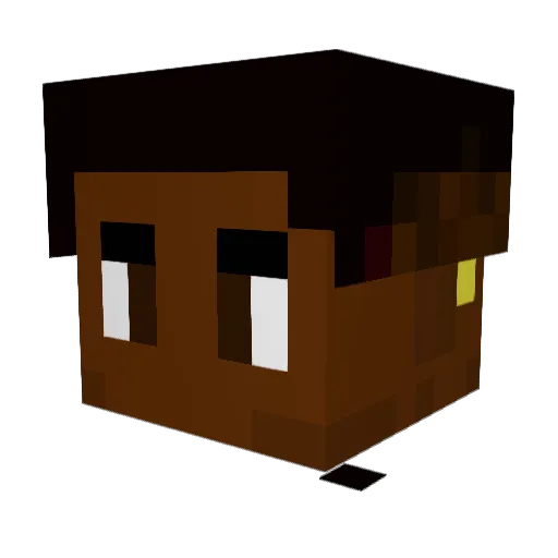 marcus_rashy Minecraft avatar head, 3D render