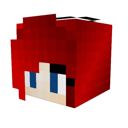 marcusagj Minecraft avatar head, 3D render