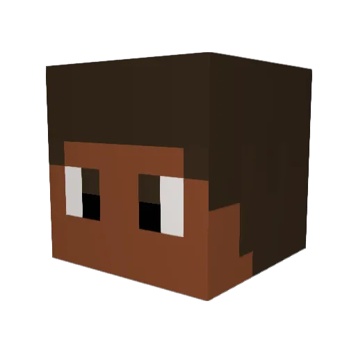 marcusejo Minecraft avatar head, 3D render