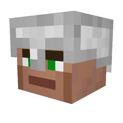 marcuskom Minecraft avatar head, 3D render