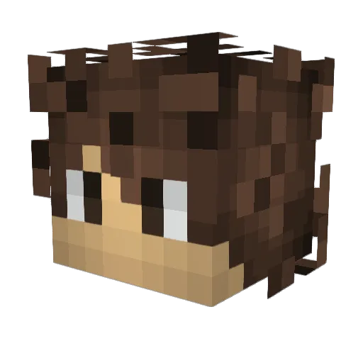 marcusnuni Minecraft avatar head, 3D render