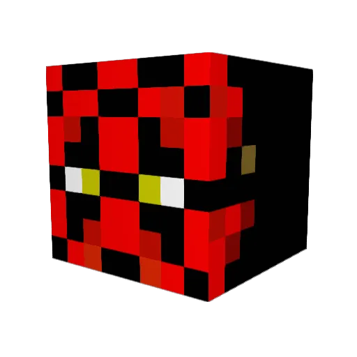 marcustwitch Minecraft avatar head, 3D render