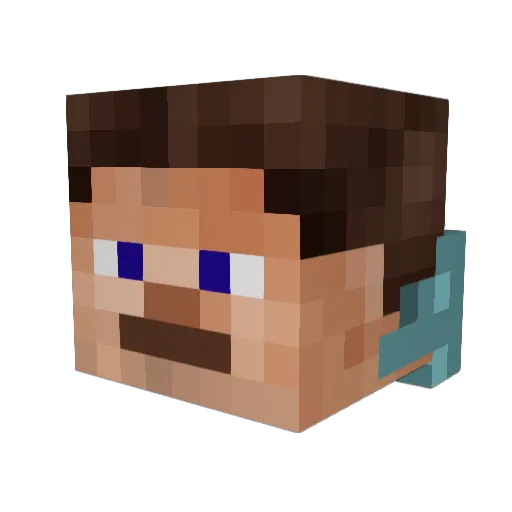 marcvdo Minecraft avatar head, 3D render