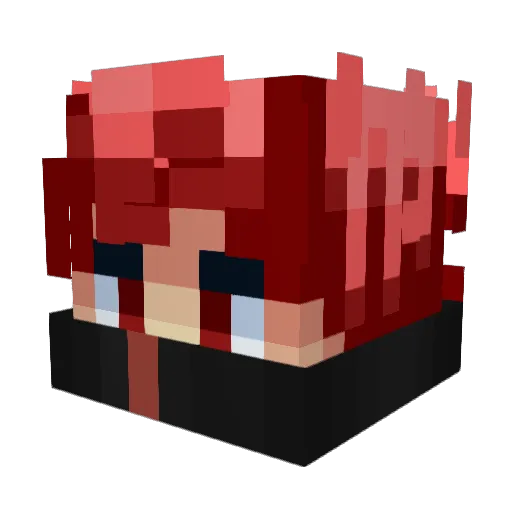 marcxeze Minecraft avatar head, 3D render